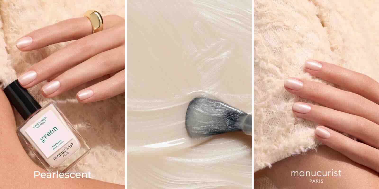Nail Polish Pearlescent pearly beige Manucurist Green l'Officina Paris